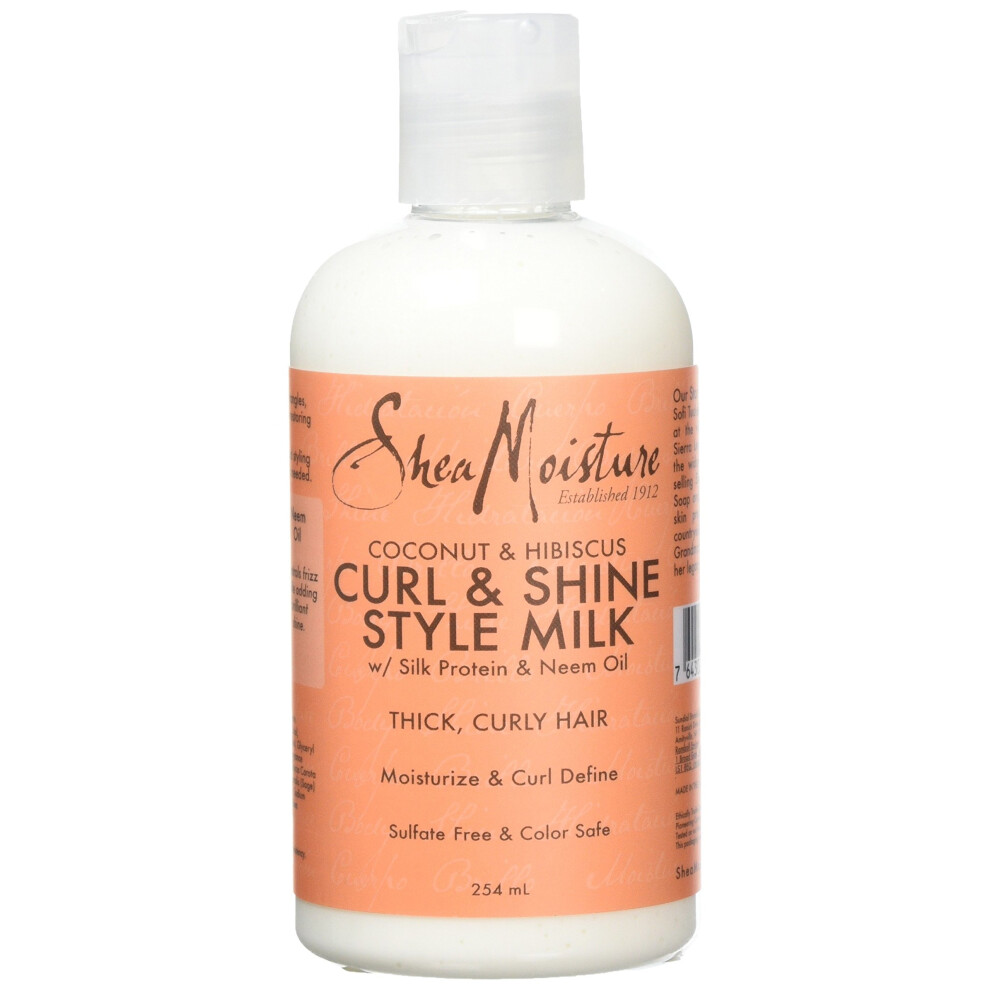 Shea Moisture Coconut and Hibiscus Curl and Style Milk, 254 ml