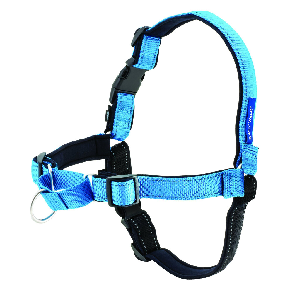 PetSafe, Easy Walk Deluxe Harness,Medium/Large, Ocean Blue,, 1.8 metre leash, No pull, Training, Adjustable, for small / medium / large dogs