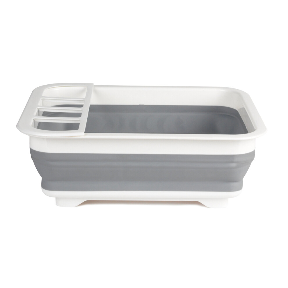 Beldray LA031051 Collapsible Dish Draining Board, White/Grey