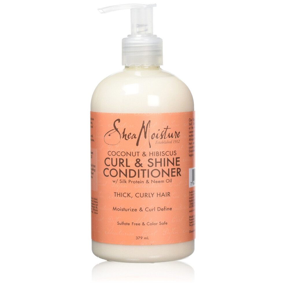 Shea Moisture Coconut and Hibiscus Curl and Shine Conditioner, 379 ml