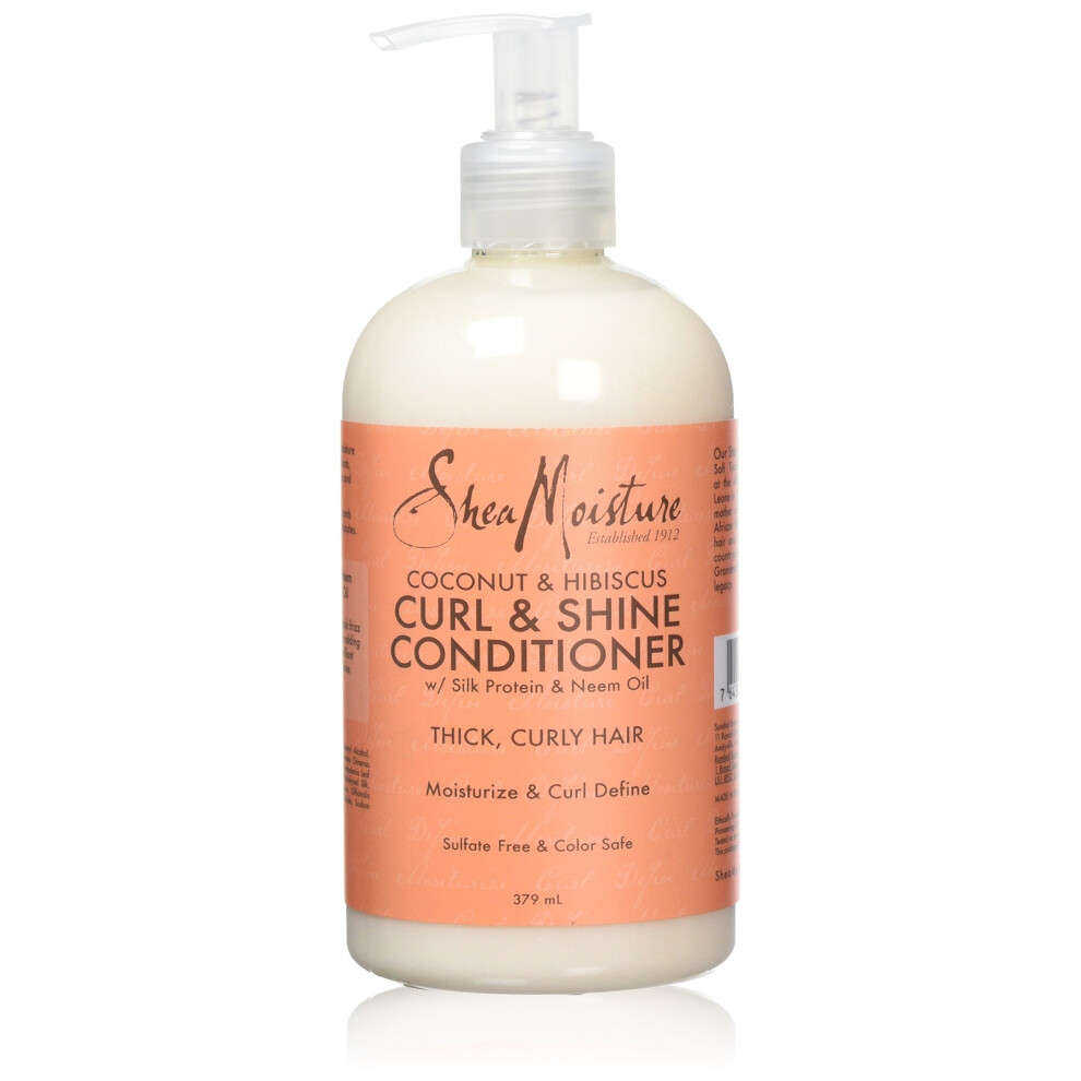 Shea Moisture Coconut and Hibiscus Curl and Shine Conditioner, 379 ml