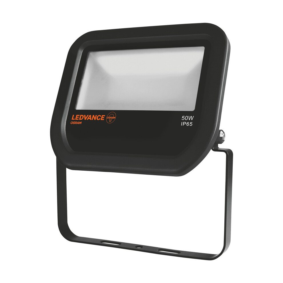 Osram Flood Light Led Outdoor Flood Light (IP65), Black Aluminum Housing 220-240 V, 50 W, 3000 K, 5000 Lumen, 216 x 187 x 62 mm