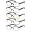 Amcedar 5-Pack Reading Glasses Men Metal Frame Rectangle Style Stainless Steel Material Spring Hinges Includes Computer Readers +2.00 1