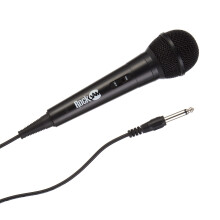 RockJam Wired Unidirectional Dynamic Microphone with 3 Metre Cord - Black