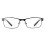 Amcedar 5-Pack Reading Glasses Men Metal Frame Rectangle Style Stainless Steel Material Spring Hinges Includes Computer Readers +2.00 2