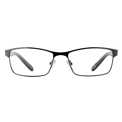 Amcedar 5-Pack Reading Glasses Men Metal Frame Rectangle Style Stainless Steel Material Spring Hinges Includes Computer Readers +2.00 1