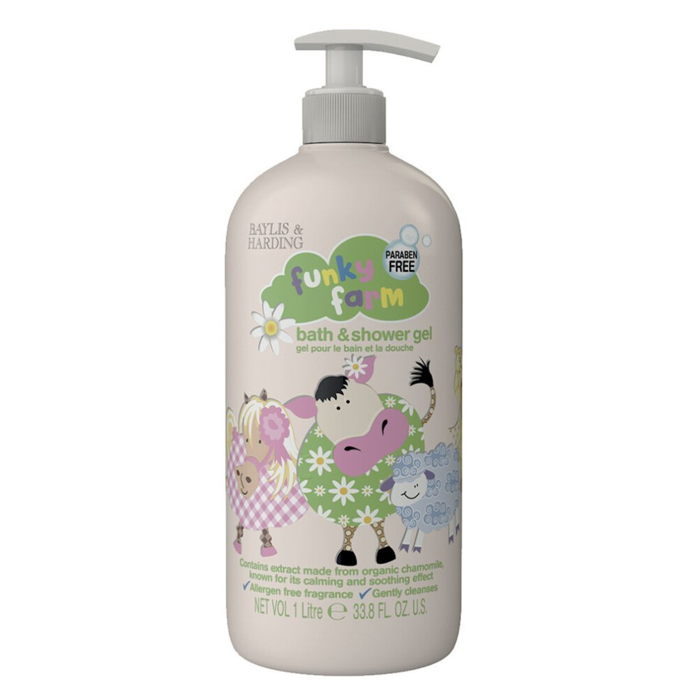 Baylis & Harding Funky Farm Bath and Shower Gel, 1 Litre