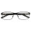 Amcedar 5-Pack Reading Glasses Men Metal Frame Rectangle Style Stainless Steel Material Spring Hinges Includes Computer Readers +2.00 8