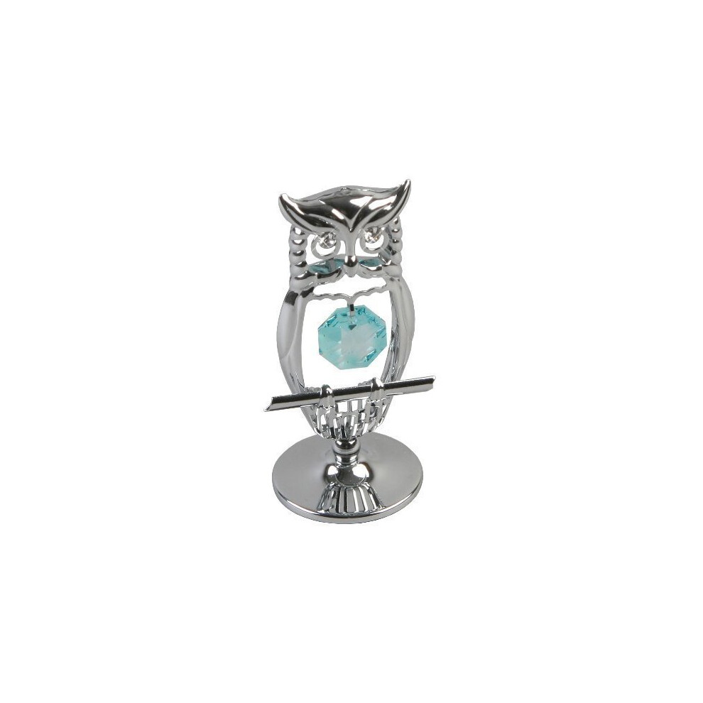 Crystocraft Keepsake Gift Ornament - Owl with Swarvoski Crystal Elements by CRYSTOCRAFT