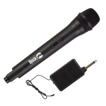RockJam RJWM33-BK High-Fidelity Wireless Microphone for Karaoke and Home - Black