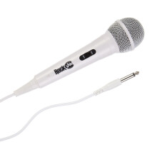 RockJam Wired Unidirectional Dynamic Microphone with 3 Metre Cord - White