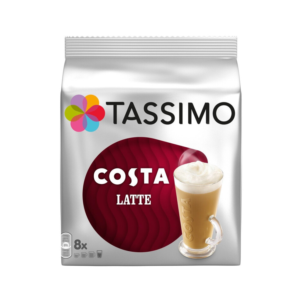 3x Costa Latte T-Discs Pack for Tassimo - 48 Discs / 24 Servings
