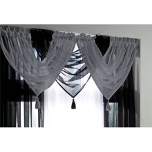 Ideal Textiles Silver Grey Voile Curtain Swag