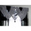 Ideal Textiles Silver Grey Voile Curtain Swag 1