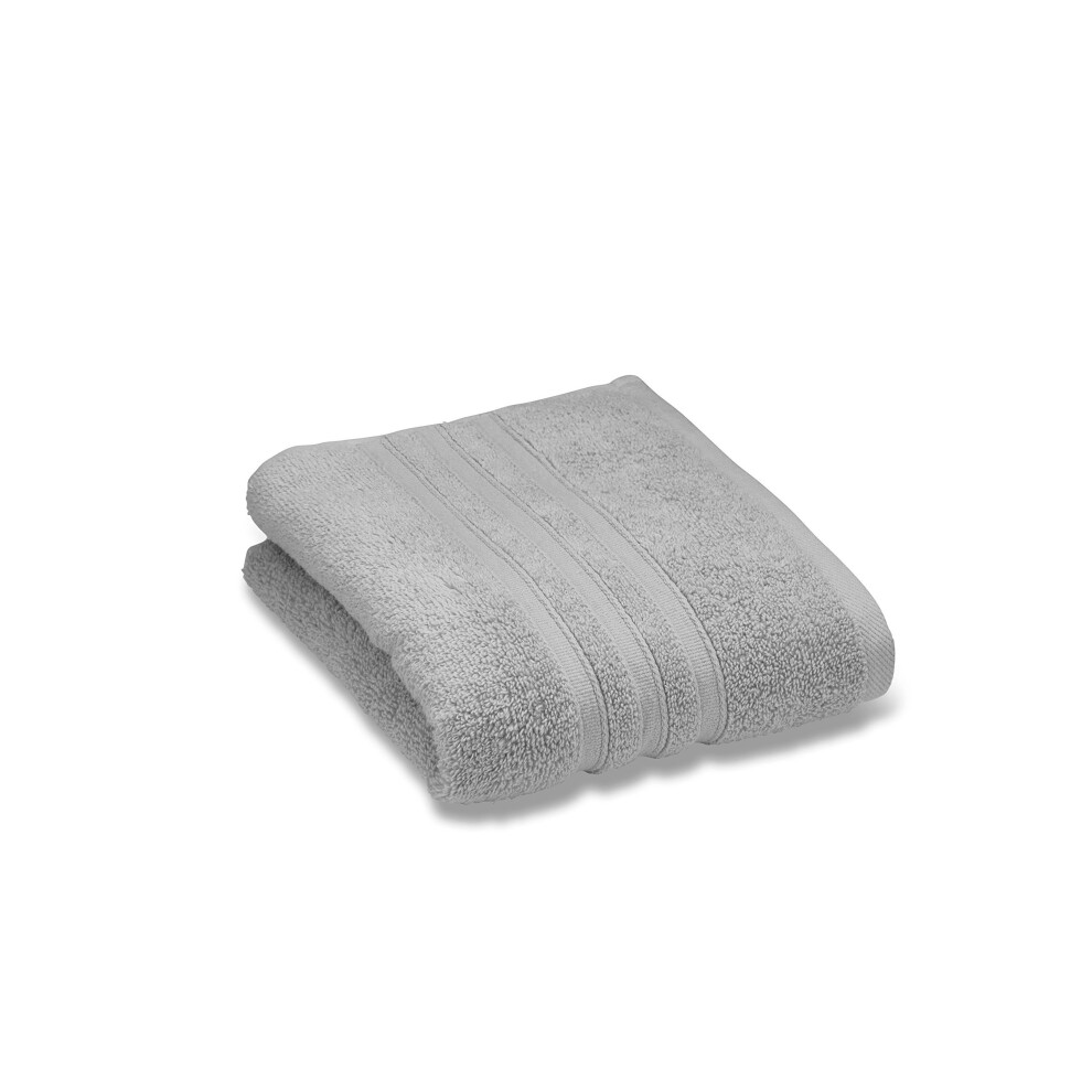 Catherine Lansfield Zero Twist Bath Towel Silver