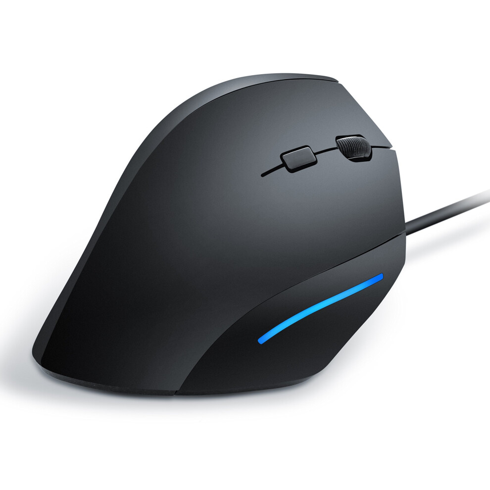 Csl - Vertical Ergonomic Optical Mouse / Vertical Model | Ergonomic Design - Prevention Against Mouse Arm/Tennis Arm (Rsi Syndrome) - Particularly... 4250874884725