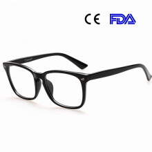 Cyxus Blue Light Blocking Glasses CYGSFR0174 - UV400 Protection, Reduces Eye Strain, Transparent Lenses, Classic Black, Unisex