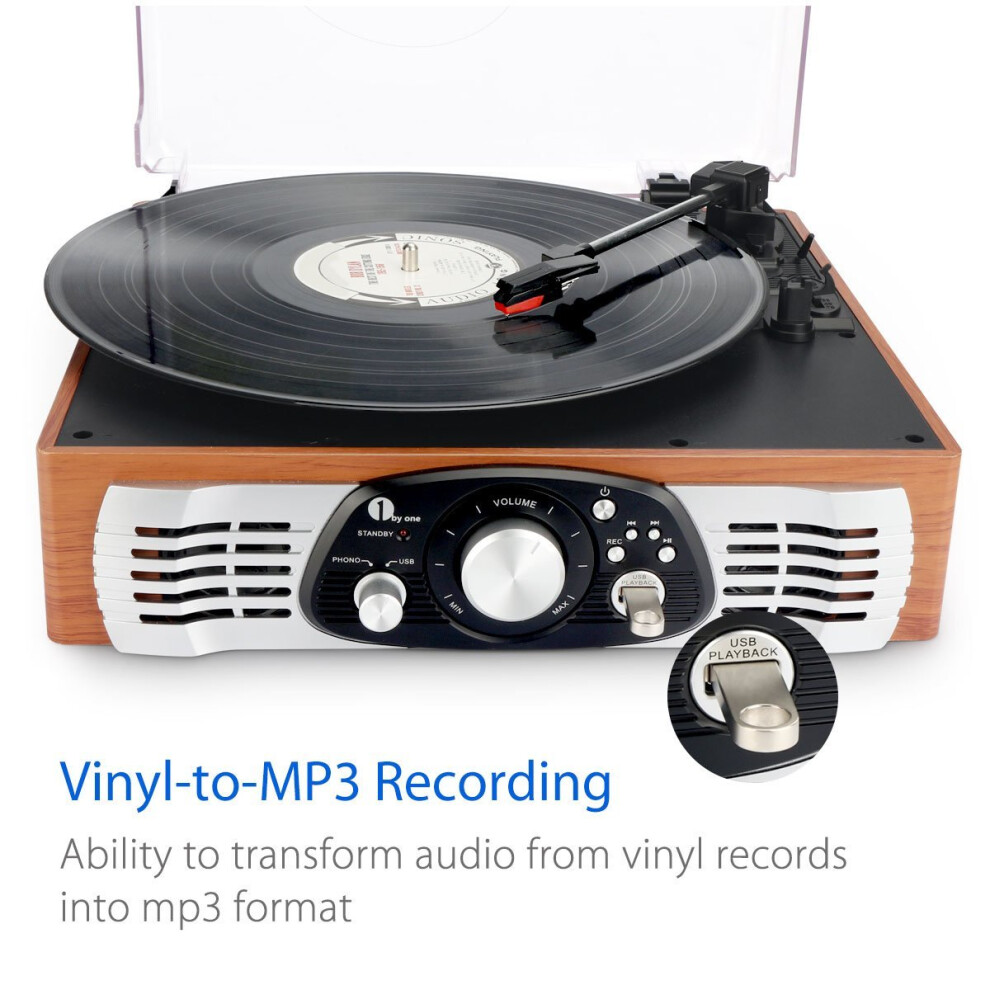 Bluetooth Record Player Stack Stone Hi-Fi With Speakers, Ubuy