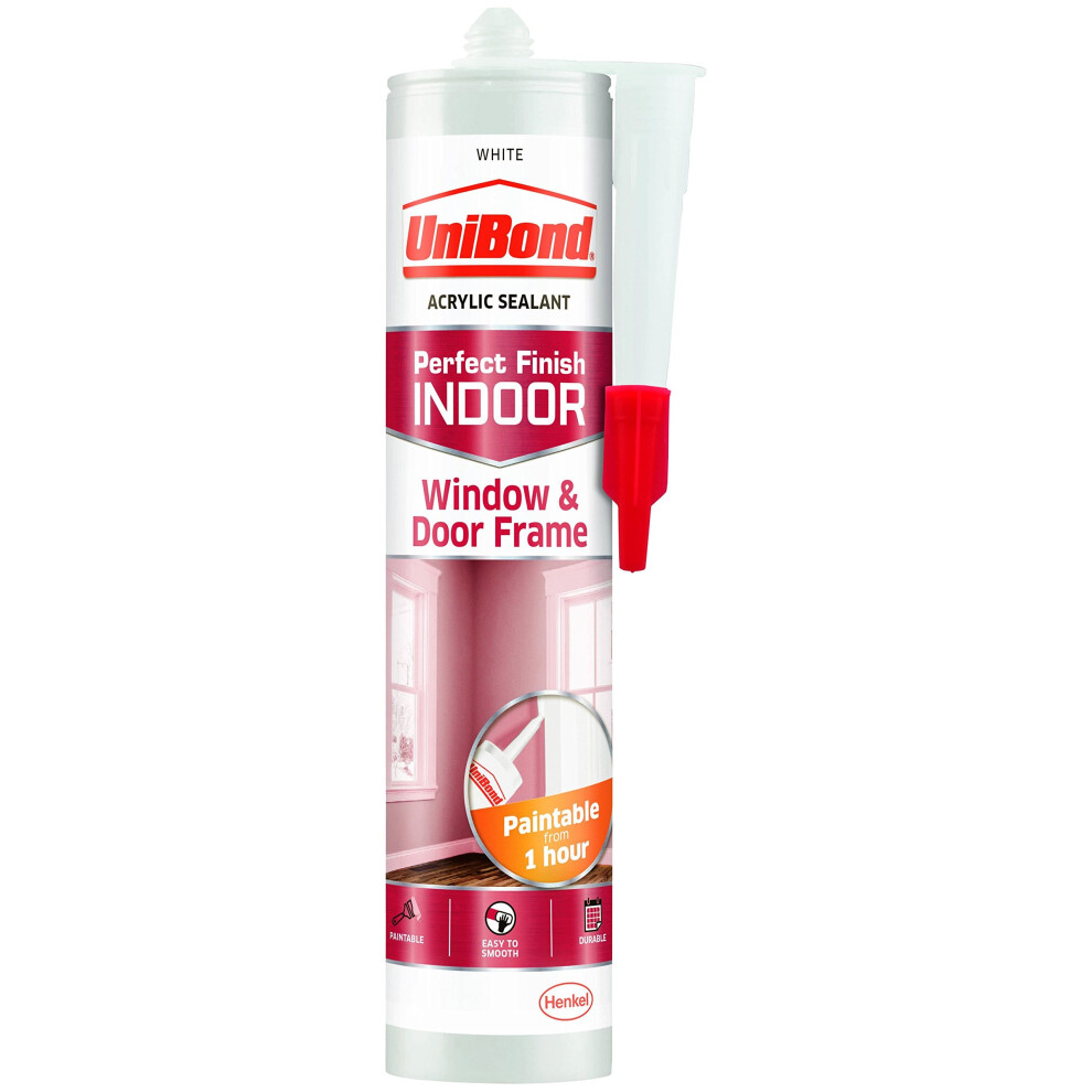 UniBond 2078408 Indoor Window and Door Frame Cartridge - White