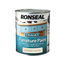 Ronseal RSLCFPCC750 750 ml Chalky Furniture Paint - Country Cream