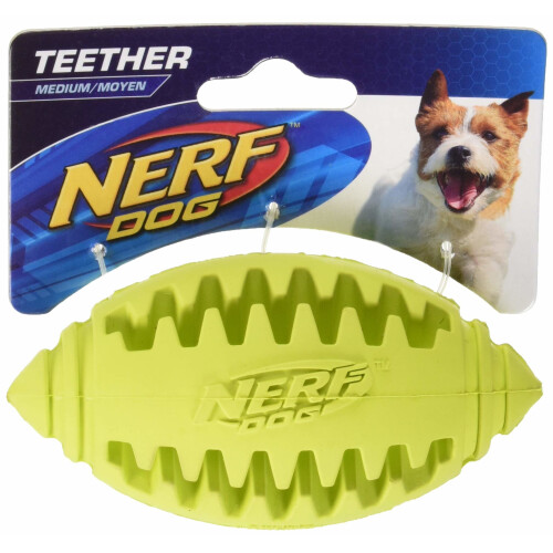 Nerf Nerf Dog Football Teether Toy, Medium 1