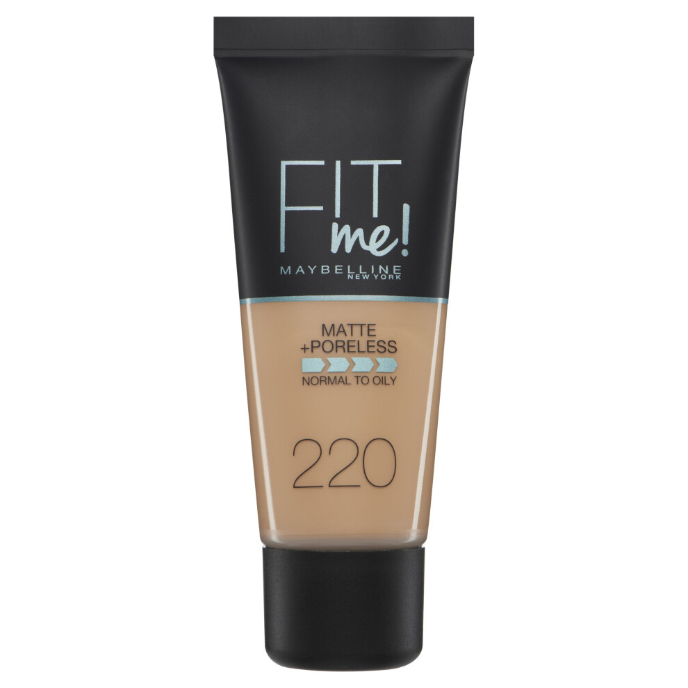 Maybelline Beige Fit Me Matte & Poreless Foundation 220 Natural 30Ml