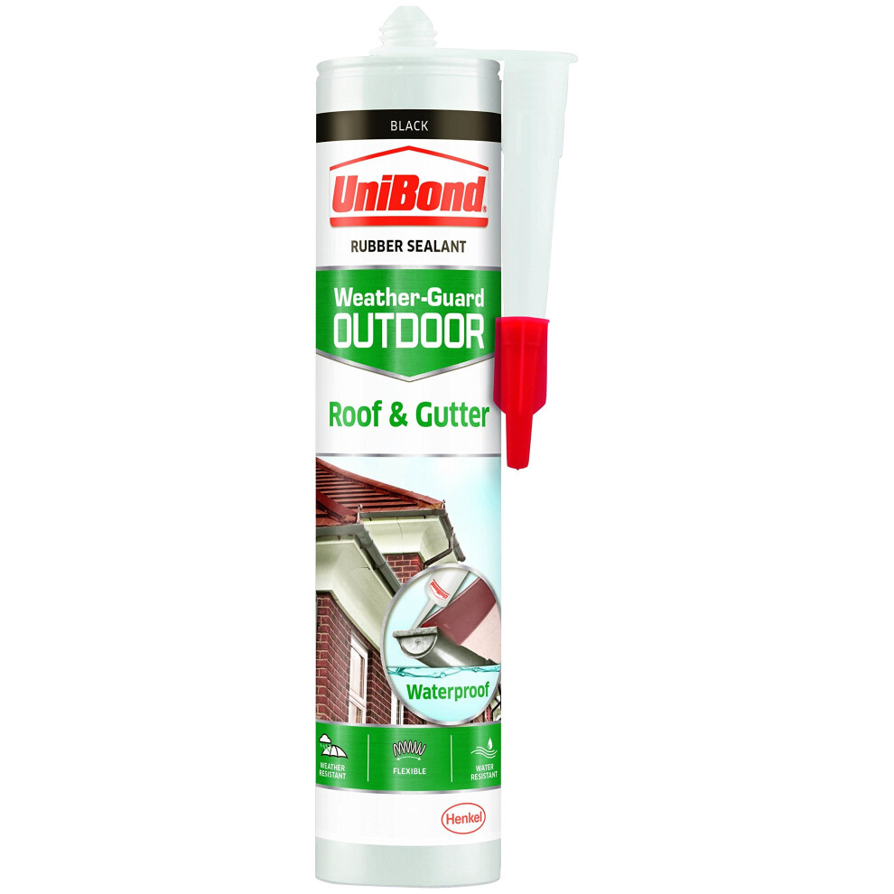 UniBond 2079110 Roof and Gutter Sealant Cartridge - Black