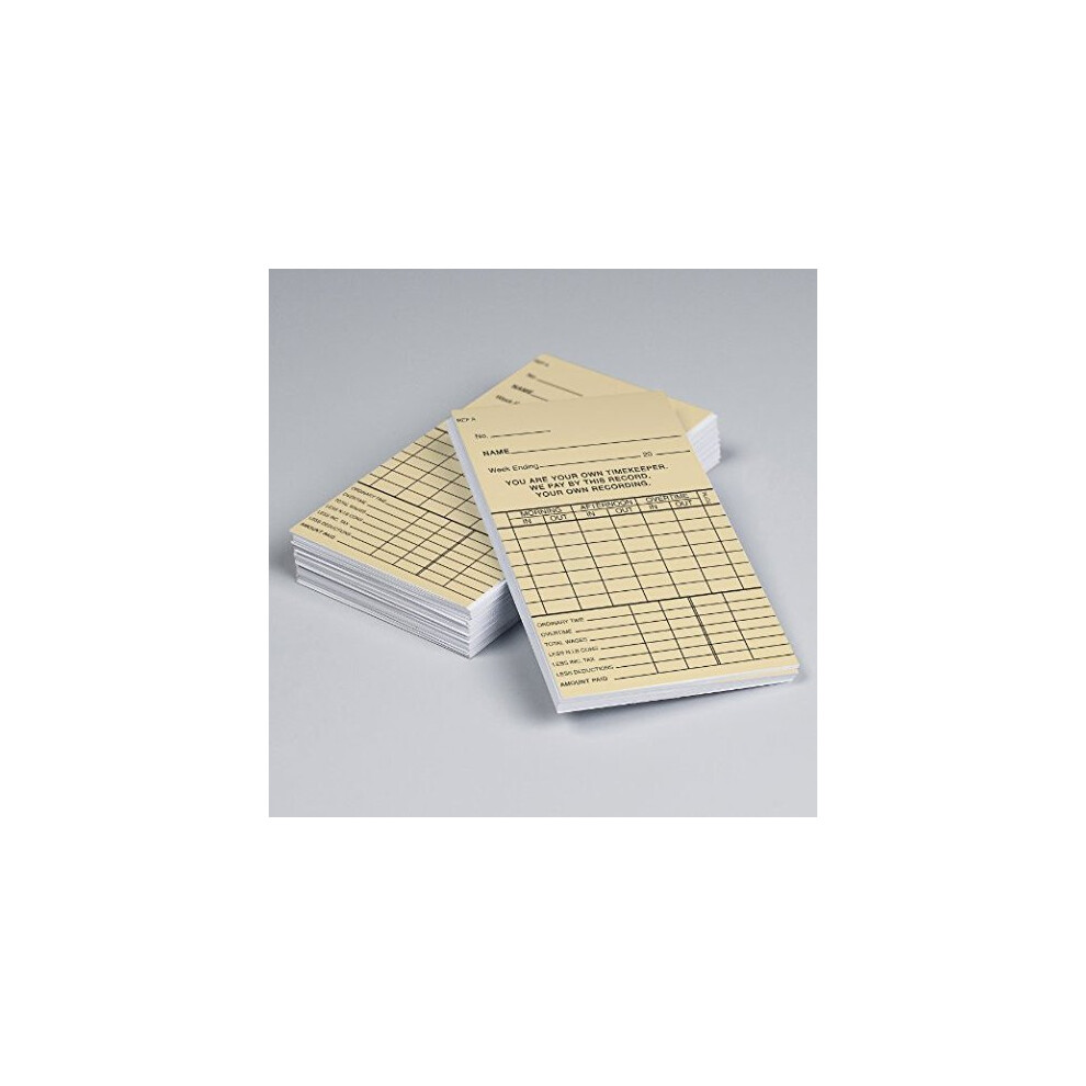 Time Clock Cards [Pack of 1000] - W85xH140mm