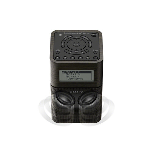 SONY XDRV1BTDB.CEK Portable DAB/DAB+ Clock Radio with Bluetooth Black