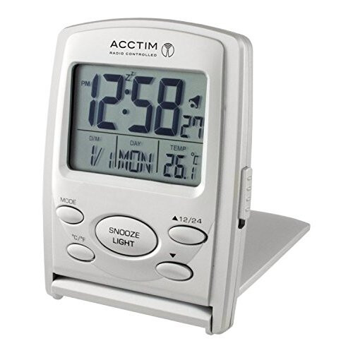 Acctim Acctim 71707 Vista MSF Radio Controlled Multi function LCD Travel Alarm Clock 1