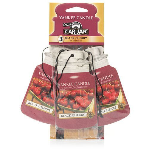 Yankee Candle Profumatore Auto Car Jar Ultimate Black Cherry (3 Pezzi) Rosso Yankee Candle