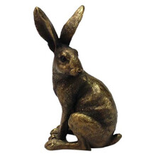 Leonardo collection Reflections Bronzed Sitting Hare