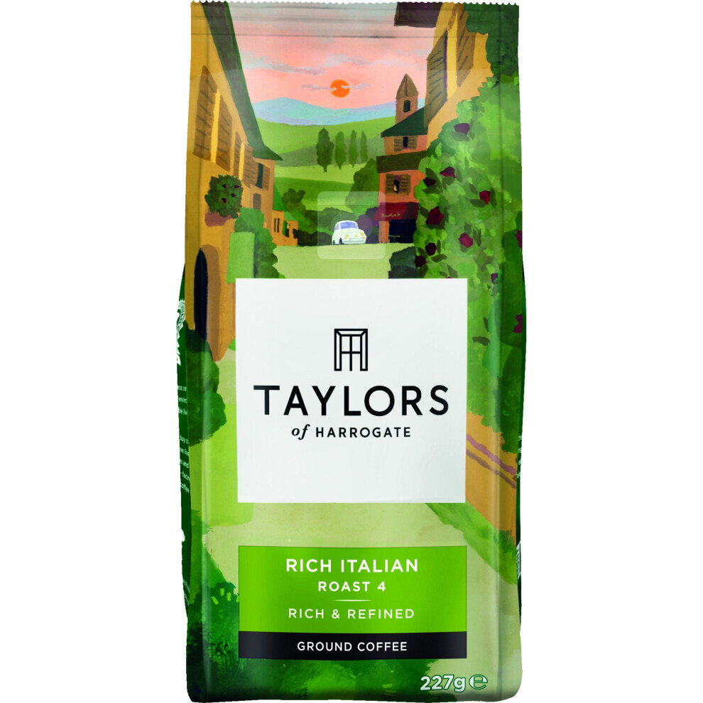 Taylors of Harrogate Rich Italian Ground Coffee, 227 g