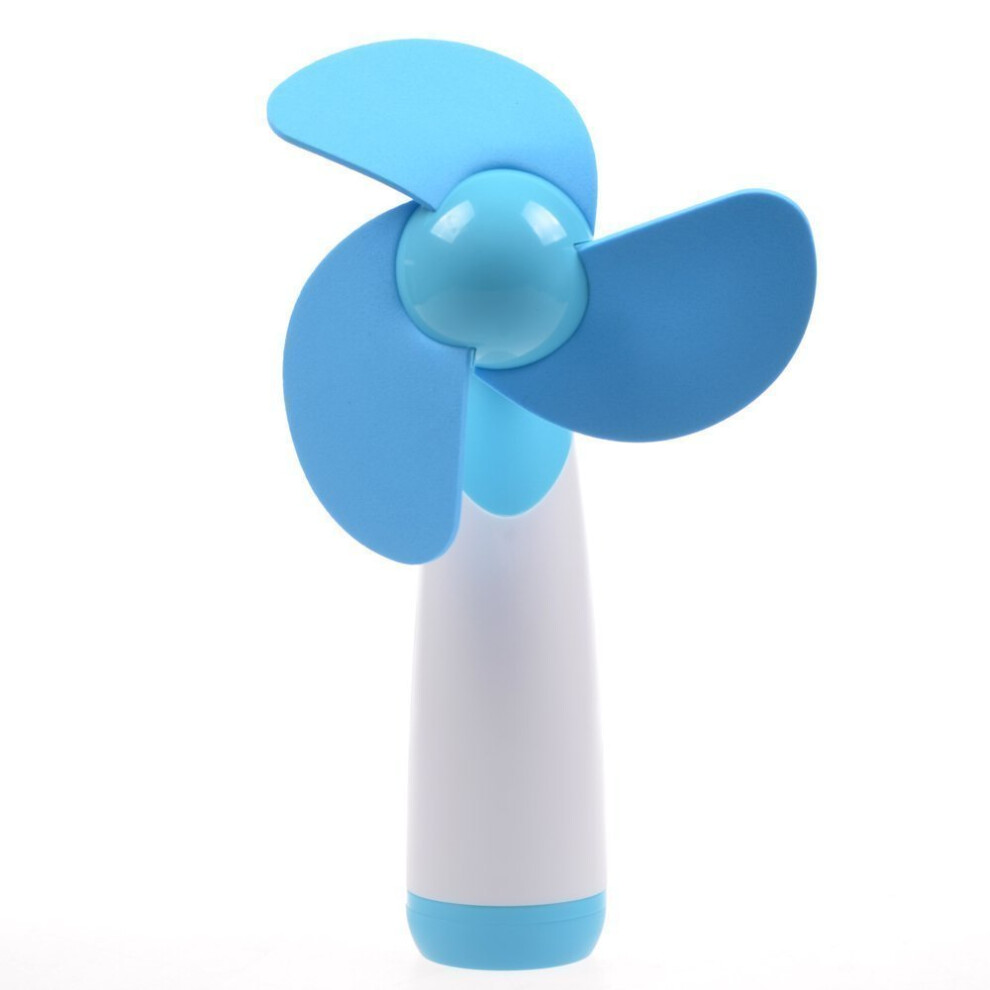 Bestland Handheld Mini Fan Portable Cooling Fan Battery Operated Cool Air Fan for Home and Travel (Blue)