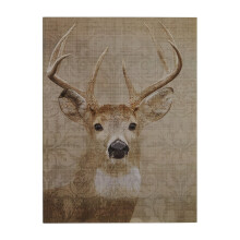 Stag Damash Wall Plaque, Christmas Wall Art, Abstract Artwork for Home, Office, Stag Head Wall Painting