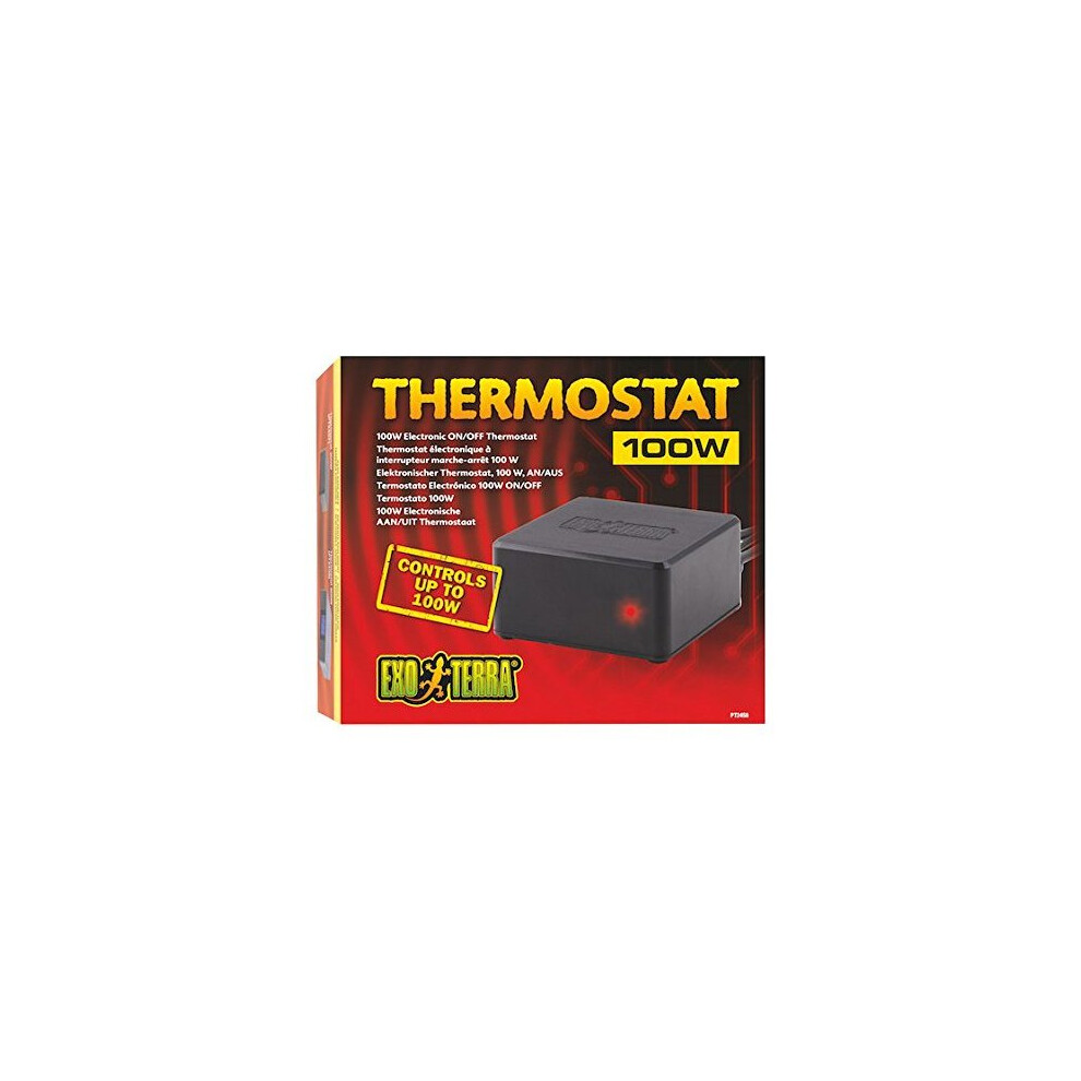 Exo Terra Reptile Electronic On/Off Thermostat, 100 W