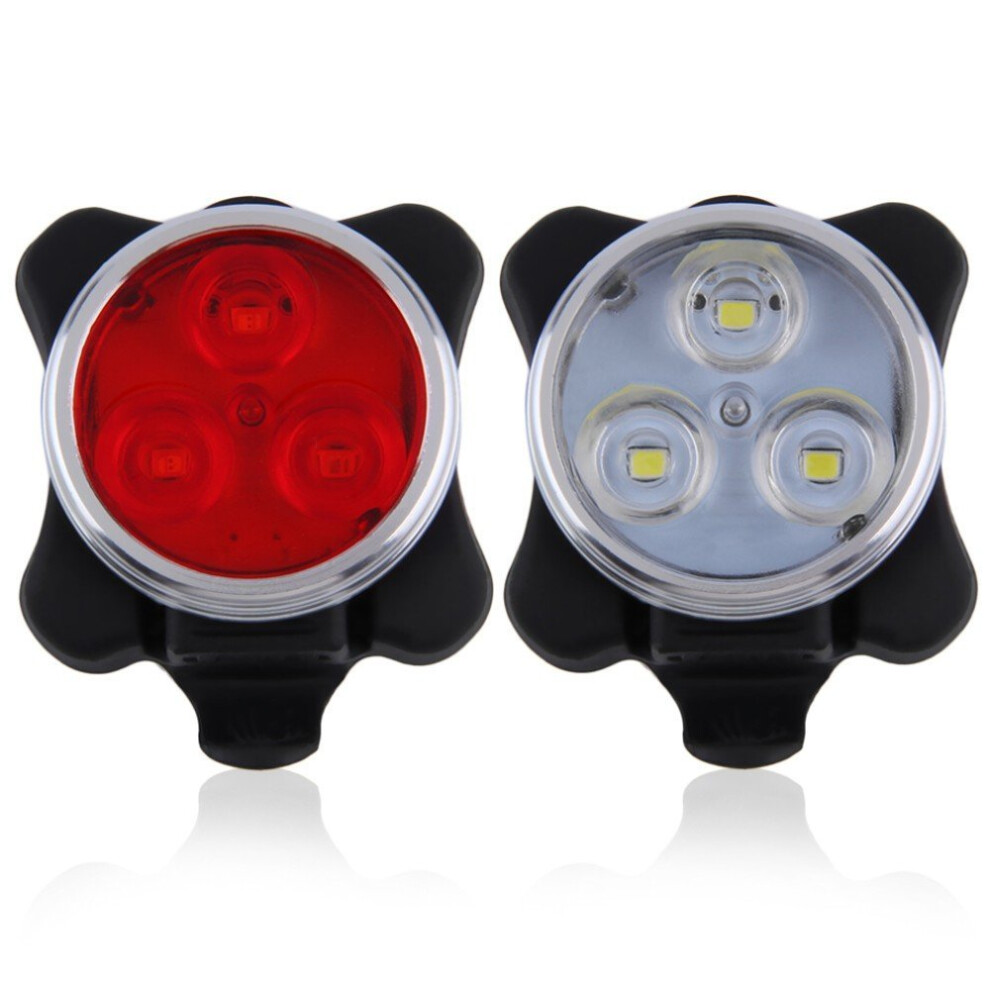 Ascher rechargeable led hot sale bike lights set