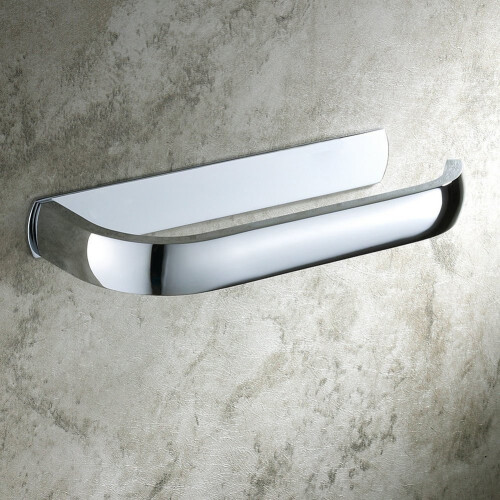 Aothpher Moderne Toilettenpapierhalter Wandmontage Badezimmer Tissue Rack, Messing, Chrom-Finish (Messing) 1