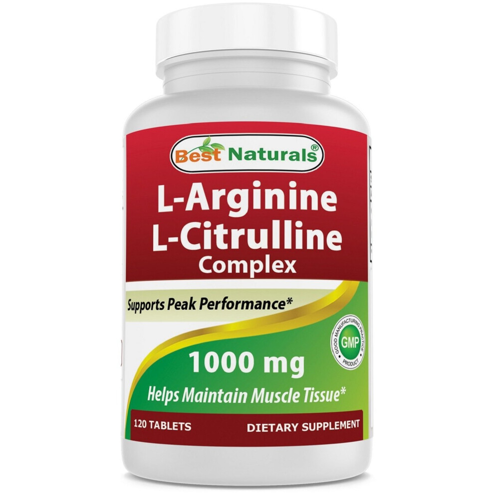 Best-Naturals Best Naturals L-Arginine L-Citrulline Complex 1000 Mg 120 Tablets