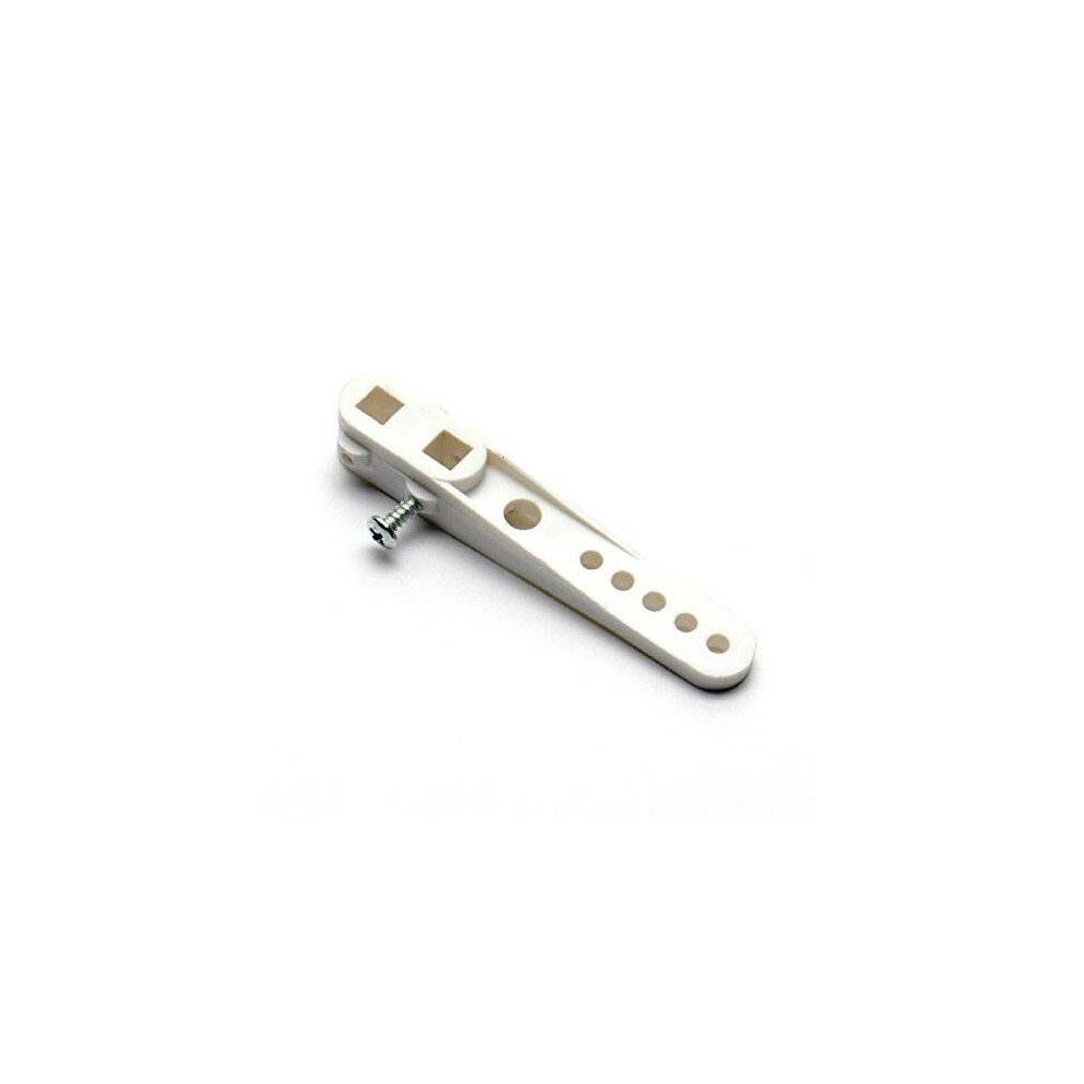 Bulk Hardware BH04065 Multi Adjustable Plastic WC Toilet Cistern Replacement Flush Lever Arm - White