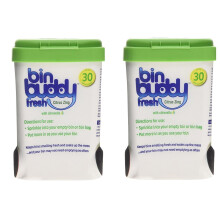2 x BIN BUDDY CITRUS ZING WITH CITRONELLA WHEELIE BIN FRESHENER 450g