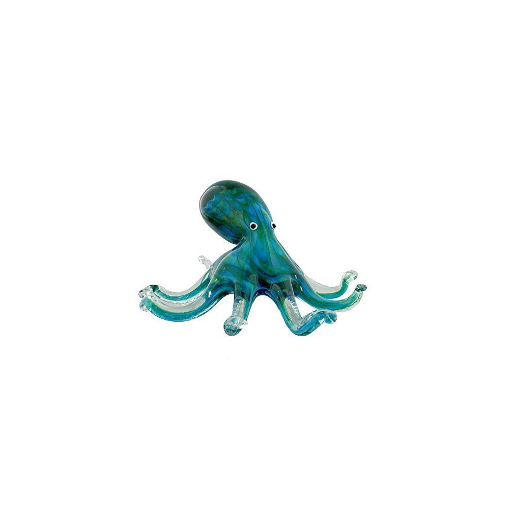 Glass Animal Paperweight/Ornament ~ Figure/Figurine - OCTOPUS (Large)