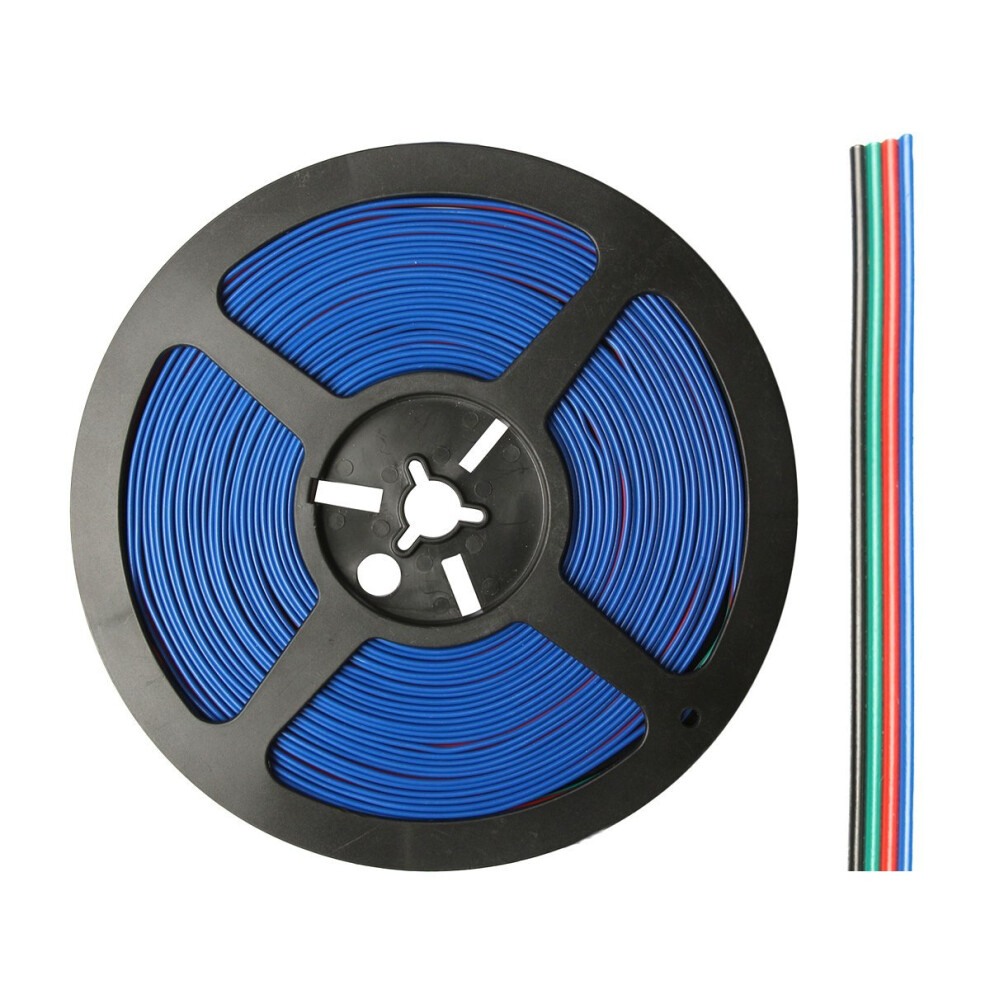 Wowled 10M 4-Pin Extension Connector Cable Cord Wire For 3528 5050 Rgb Led Strip Light 713543956764