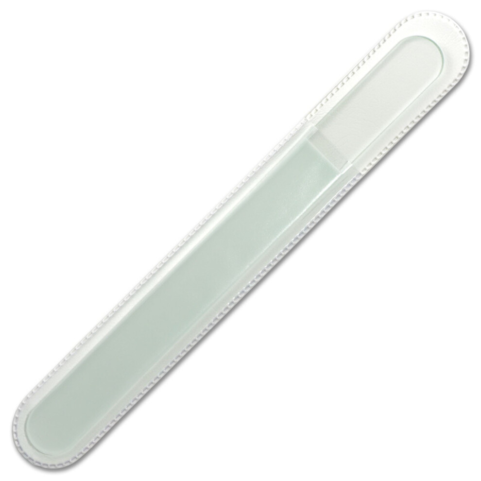 Mont-Bleu Mont Bleu Large Crystal Nail File, Genuine Czech Tempered Glass, Lifetime Guarantee, Hand-Made Glass Nail File For Natural Nails