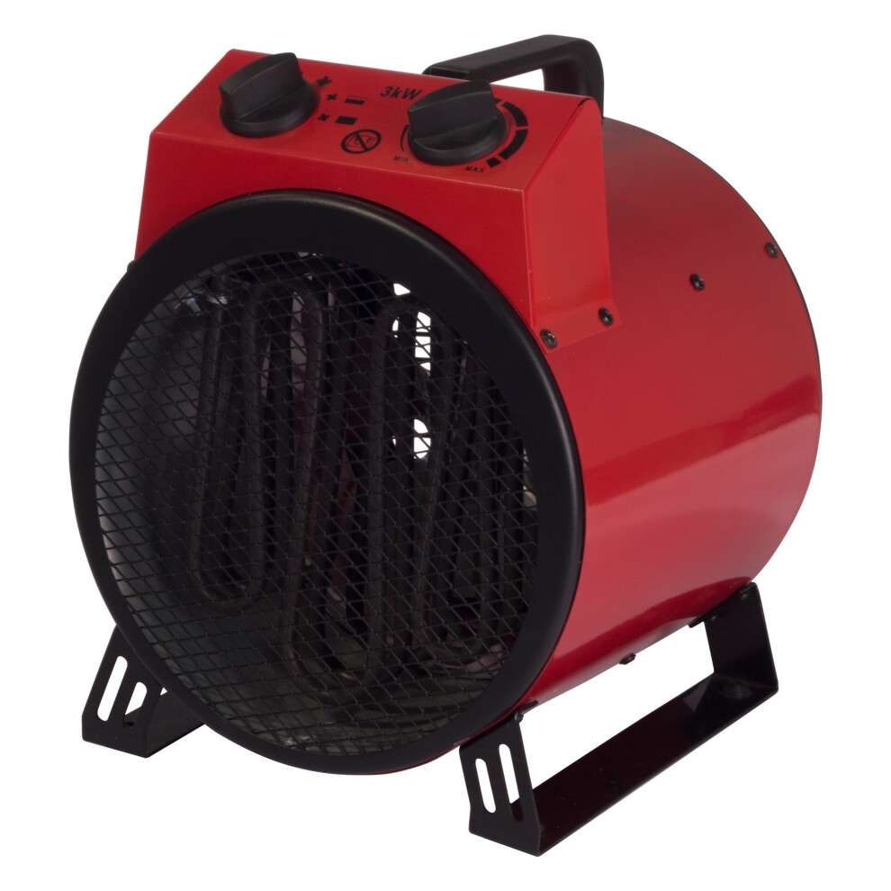 Igenix IG9301 Industrial/Commercial Drum Fan Heater with 2 Heat Settings and Cooling Fan Setting, Integrated Carry Handle, Ideal for Garages and...