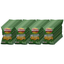 Walkers Salt and Vinegar Crisps Pack of 32 (32.5 g each) - Vegetarian, No Artificial Colours/Preservatives/MSG - C-55846
