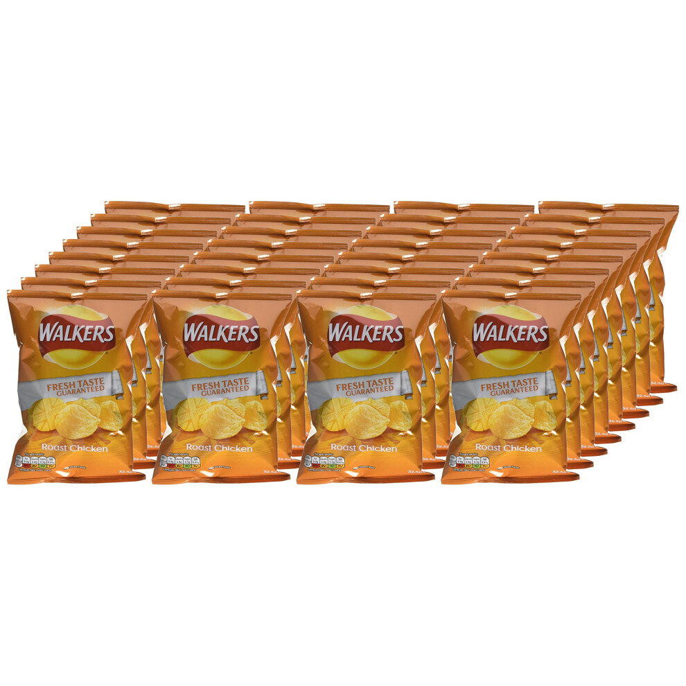 Walkers Roast Chicken Crisps, 32.5 g (Pack of 32)