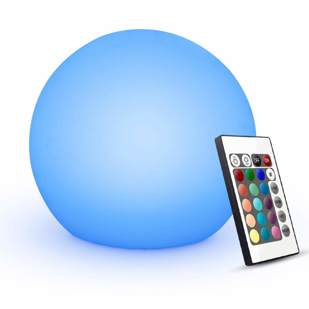 6" Dimmable Night Light for Children, Led Mood Lamp / Colour Changing Ball Light with Remote, Rechargeable Battery Powered, Baby Safe Waterproof...