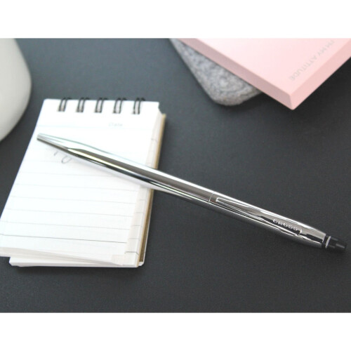 Cross Στυλό Ballpoint Refillable Cross Click, Μεσαίο, Σε Πολυτελή Κουτί - Γυαλιστερό Χρώμιο 2