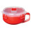Sistema Sistema Red/Clear Microwave Porridge Bowl 850 ml 2